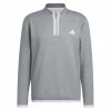 ADIDAS Gents Microdot ¼ Zip Pullover White - Grey Three 2 ADIDAS Gents Microdot ¼ Zip Pullover White - Grey Three -Golf Clothing Shop P IA4763ADIDASPULLOVERWHITEGREYTHREEGENTS L