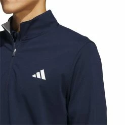 ADIDAS Gents Elevated ¼ Zip Pullover Collegiate Navy -Golf Clothing Shop P IB6114ADIDASPULLOVERWHITEGENTS 4 L
