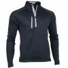Zero Restriction Gents Z500 1/4 Zip Top Black - Metallic Silver -Golf Clothing Shop P L330ZERORESGENTSZ500ZIPTOPBLKMETALLICSILVER L