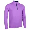 Glenmuir Gents Wick Zip Neck Lightweight Performance Midlayer Amethyst - Marl Navy -Golf Clothing Shop P MF7503GLENMUIRMIDLAYERAMETHYSTMARLNAVYGENTS L