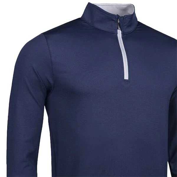 Glenmuir Gents Wick Zip Neck Lightweight Performance Midlayer Navy - Light Grey 4 Glenmuir Gents Wick Zip Neck Lightweight Performance Midlayer Navy - Light Grey - Image 2