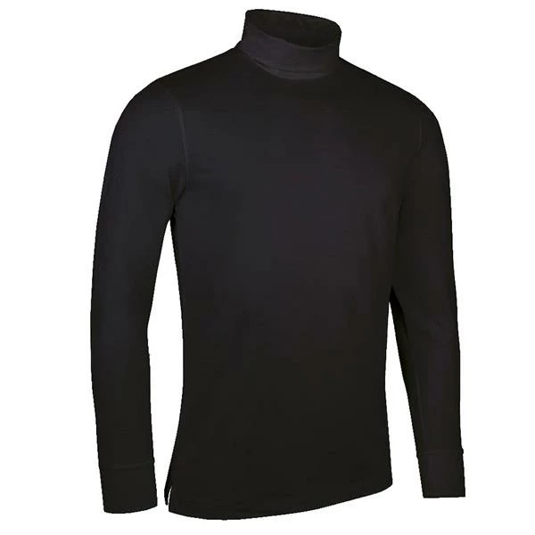 Glenmuir Gents Kelso Long Sleeve Roll Collar Shirt Black 3 Glenmuir Gents Kelso Long Sleeve Roll Collar Shirt Black