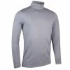 Glenmuir Gents Kelso Long Sleeve Roll Collar Shirt Light Grey Marl -Golf Clothing Shop P MSC7600GLENMUIRSHIRTLIGHTGREYMARLGENTS L