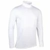 Glenmuir Gents Kelso Long Sleeve Roll Collar Shirt White -Golf Clothing Shop P MSC7600GLENMUIRSHIRTWHITEGENTS L