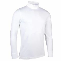 Glenmuir Gents Kelso Long Sleeve Roll Collar Shirt White