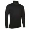 Glenmuir Gents Fraser Roll Neck Golf Shirt Black -Golf Clothing Shop P MSP7557GLENMUIRROLLNECKBLACKGENTS L