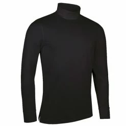 Glenmuir Gents Fraser Roll Neck Golf Shirt Black
