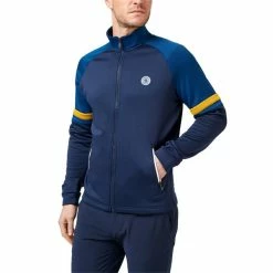 Original Penguin Gents Long Sleeve Original Performance Tracksuit Jacket Black Iris (417) -Golf Clothing Shop P OGJFC018ORIGINALPENGUINJACKETBLACKIRIS417GENTS 2 L