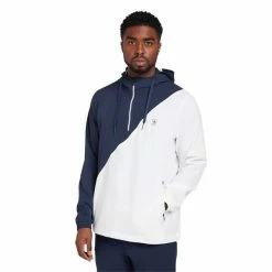 Original Penguin Gents Colour Block Jacket Black Iris (417) -Golf Clothing Shop P OGJSD055ORIGINALPENGUINJACKETBLACKIRIS417GENTS 4 L