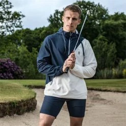 Original Penguin Gents Colour Block Jacket Black Iris (417) -Golf Clothing Shop P OGJSD055ORIGINALPENGUINJACKETBLACKIRIS417GENTS 5 L