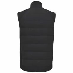 Original Penguin Gents Full Zip Insulated 70's Vest Caviar (001) -Golf Clothing Shop P OGVFC036ORIGINALPENGUINVESTCAVIAR001GENTS 1 L