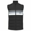 Original Penguin Gents Full Zip Insulated 70's Vest Caviar (001) -Golf Clothing Shop P OGVFC036ORIGINALPENGUINVESTCAVIAR001GENTS L