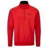 Oscar Jacobson Gents Trent Tour Pullover Red -Golf Clothing Shop P OJTOP0021OSCARJACOBSONPULLOVERREDGENTS L