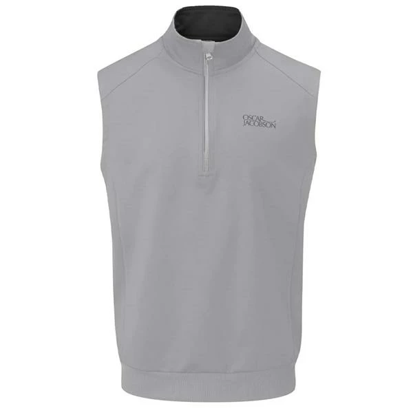 Oscar Jacobson Gents Trent Tour Gilet Light Grey - Black 3 Oscar Jacobson Gents Trent Tour Gilet Light Grey - Black