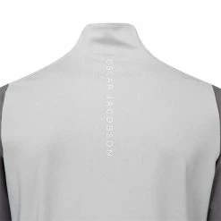 Oscar Jacobson Gents Lodstock Tour Mid Layer Light Grey Marl -Golf Clothing Shop P OJTOP0039OSCARJACOBSONMIDLAYERLIGHTGREYMARLGENTS 3 L