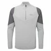 Oscar Jacobson Gents Lodstock Tour Mid Layer Light Grey Marl -Golf Clothing Shop P OJTOP0039OSCARJACOBSONMIDLAYERLIGHTGREYMARLGENTS L