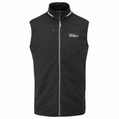 Oscar Jacobson Gents Rolfe Tour Gilet Black - White