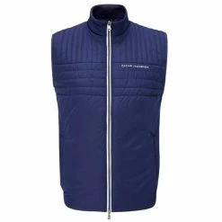 Oscar Jacobson Gents Hodgson Padded Gilet Navy