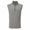 Ping Gents Ramsey ½ Zip Fleece Vest Ash Marl -Golf Clothing Shop P P03357PINGVESTASHMARLA576GENTS L