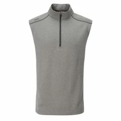 Ping Gents Ramsey ½ Zip Fleece Vest Ash Marl
