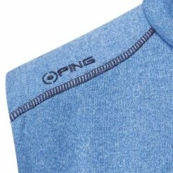 Ping Gents Ramsey ½ Zip Fleece Vest Snorkel Blue Marl -Golf Clothing Shop P P03357PINGVESTSNORKELBLUEMARLSM45GENTS 2 L