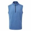 Ping Gents Ramsey ½ Zip Fleece Vest Snorkel Blue Marl 1 Ping Gents Ramsey ½ Zip Fleece Vest Snorkel Blue Marl -Golf Clothing Shop P P03357PINGVESTSNORKELBLUEMARLSM45GENTS L