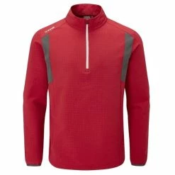 Ping Gents Power ½ Zip MidLayer Firebrick