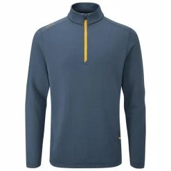 Golf Clothing Shop 38 Ping Gents Edwin Midlayer Top Storm Cloud (565)