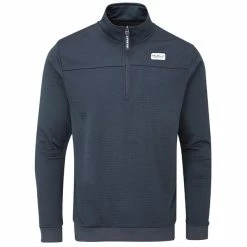 Stuburt Gents Active-Tech Zip Neck Top French Navy