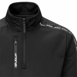 Stuburt Gents Radar Fleece Black Marl -Golf Clothing Shop P SBTOP1999STUBURTFLEECEBLACKMARLGENTS 2 L