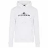 J.Lindeberg Gents Alpha Hooded Top White -Golf Clothing Shop P SMJS04323JLGENTSALPHAHOODEDTOPWHITE0000 L
