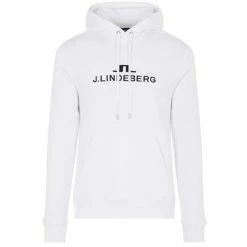 J.Lindeberg Gents Alpha Hooded Top White