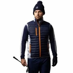 Sunderland Gents Anton Zip Front Padded Stretch Panel Performance Gilet Navy - Silver - Lava -Golf Clothing Shop P SUNMC82SUNDERLANDGILETNAVYSILVERLAVAGENTS 1 L