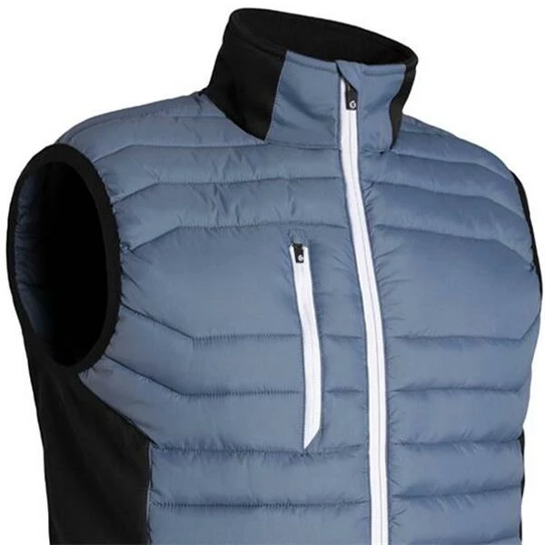 Sunderland Gents Anton Zip Front Padded Stretch Panel Performance Gilet Storm Grey - Black - White 4 Sunderland Gents Anton Zip Front Padded Stretch Panel Performance Gilet Storm Grey - Black - White - Image 2