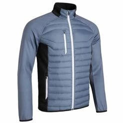 Sunderland Gents Zermatt Padded Jacket Storm Grey - Black - White