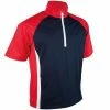 Sunderland Gents Himalayas ½ Sleeve Windshirt Navy - Red -Golf Clothing Shop P SUNMW38SUNGENTSHIMALAYASWINDSHIRTNAVYRED L