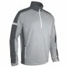 Sunderland Gents Nevada Zip Neck Contrast Panelled Showerproof Windshirt Silver - Gunmetal - White -Golf Clothing Shop P SUNMW86SUNDERLANDWINDSHIRTSILVERGUNWHITEGENTS L