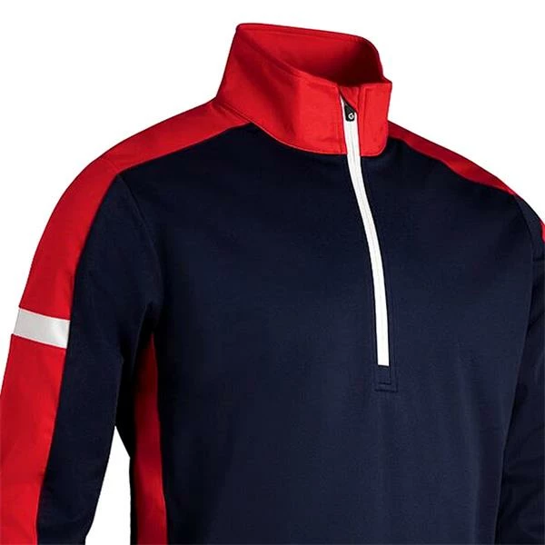 Sunderland Gents Nevada Zip Neck Contrast Panelled Showerproof Windshirt Navy - Red - White 4 Sunderland Gents Nevada Zip Neck Contrast Panelled Showerproof Windshirt Navy - Red - White - Image 2