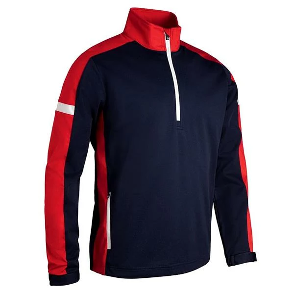 Sunderland Gents Nevada Zip Neck Contrast Panelled Showerproof Windshirt Navy - Red - White 3 Sunderland Gents Nevada Zip Neck Contrast Panelled Showerproof Windshirt Navy - Red - White